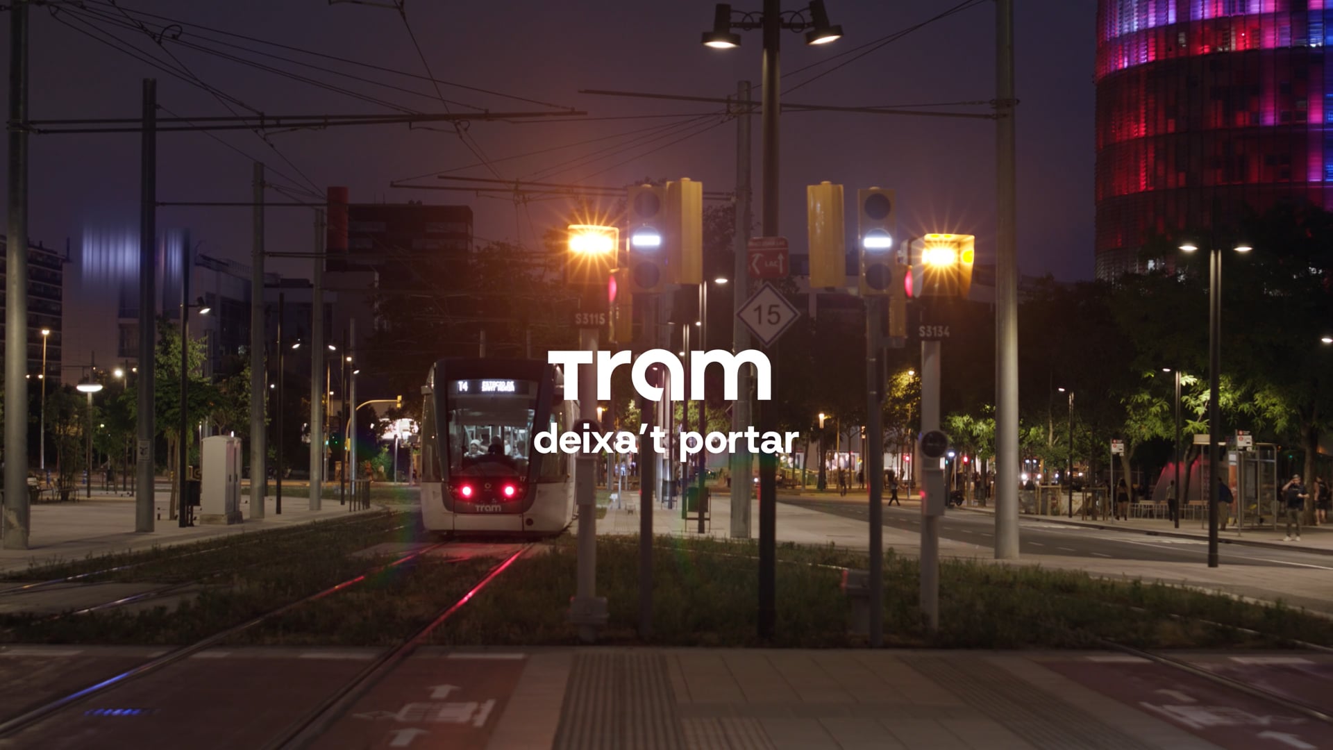 Deixa’t portar. Tram.